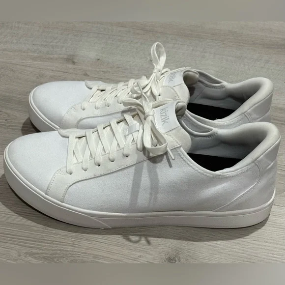 Kizik Irvine Ivory White Canvas Slip On Sneakers Unisex Size M’s 11.5 W’s 13 - Picture 10 of 13